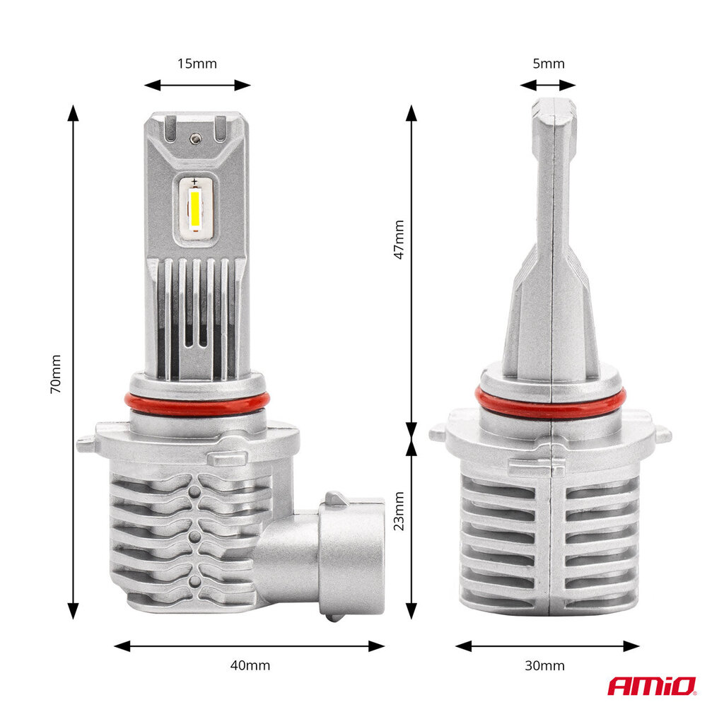 LED esitule pirnid HB3 9005 40W X1 Series MINI AMiO 02968 hind ja info | Autopirnid | kaup24.ee