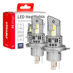 LED-esituled H4 X5-seeria WINGER vent 44W Amio 03945 цена и информация | Автомобильные лампочки | kaup24.ee