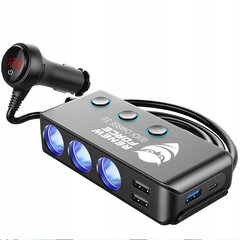 Autolaadija USB splitter 18W/120W 12/24V hind ja info | Turvasüsteemid ja 12V seadmed | kaup24.ee