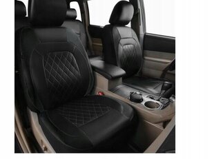 ECOSHRAFT CAR SEAT COVERS BLACK Elegant UNIVERSAL 5pcs цена и информация | Автомобильные чехлы, аксессуары | kaup24.ee