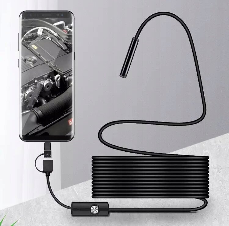 ENDOSCOPE 6xLED INSPECTION CAMERA ANDROID PC цена и информация | Lisaseadmed | kaup24.ee