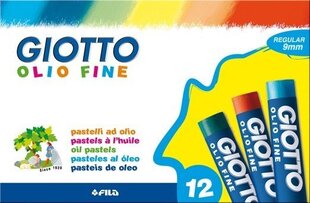 Õlipastell Fila Giotto Olio, 12 tk hind ja info | Kunstitarbed, voolimise tarvikud | kaup24.ee