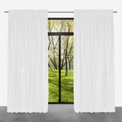 Ready-made velvet curtain PACIFIC with eyelets, 140x250, ZPAP-11 WHITE цена и информация | Шторы, занавески | kaup24.ee