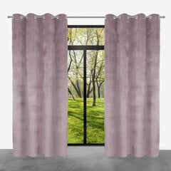 Ready-made velvet curtain PACIFIC with eyelets, 140x250, ZPAP-10 POWDER цена и информация | Шторы, занавески | kaup24.ee