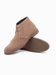 мужские зимние ботинки на контрастных шнурках - коричневые v2 om-fobo-0132 цена и информация | Мужские ботинки | kaup24.ee