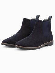 мужские зимние ботинки на шнуровке - темно-синий v4 om-fobo-0133 цена и информация | Мужские ботинки | kaup24.ee