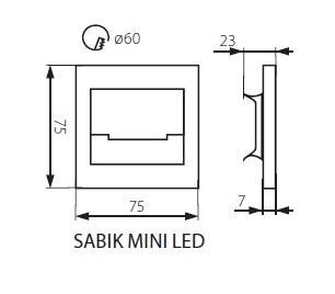 Kanlux trepivalgusti Sabik Mini hind ja info | Seinavalgustid | kaup24.ee