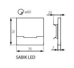 Kanlux trepivalgusti Sabik LED CW hind ja info | Seinavalgustid | kaup24.ee