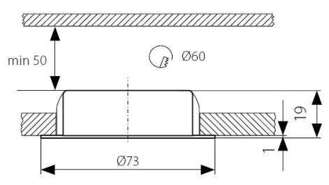 Kanlux sisseehitatud lamp Gavi CT-2116 BC/M hind ja info | Süvistatavad ja LED valgustid | kaup24.ee