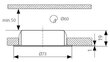 Kanlux sisseehitatud lamp Gavi CT-2116 BC/M цена и информация | Süvistatavad ja LED valgustid | kaup24.ee