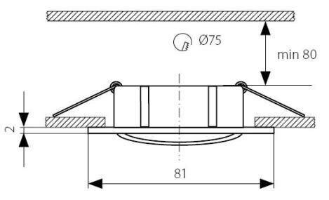 Kanlux sisseehitatud lamp Navi CTX-DT10 W цена и информация | Süvistatavad ja LED valgustid | kaup24.ee