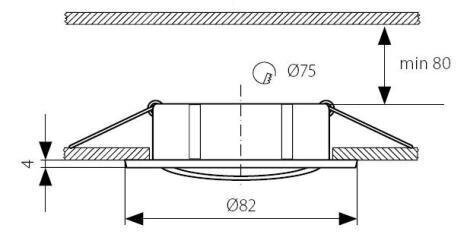 Kanlux sisseehitatud lamp Vidi CTC-5515 C/M hind ja info | Süvistatavad ja LED valgustid | kaup24.ee