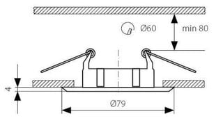 Kanlux sisseehitatud lamp Vidi CTC-5514 C/M hind ja info | Süvistatavad ja LED valgustid | kaup24.ee