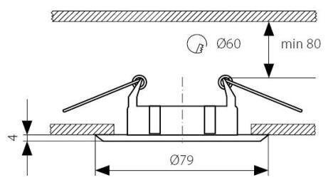 Kanlux sisseehitatud lamp Vidi CTC-5514 C/M hind ja info | Süvistatavad ja LED valgustid | kaup24.ee