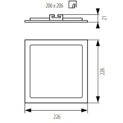 Kanlux sisseehitatud LED valgusti Katro 18W NW W hind ja info | Süvistatavad ja LED valgustid | kaup24.ee