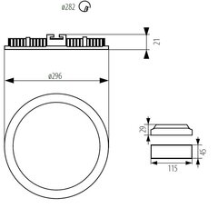 Kanlux sisseehitatud LED lamp Round LED 24W NW W hind ja info | Süvistatavad ja LED valgustid | kaup24.ee