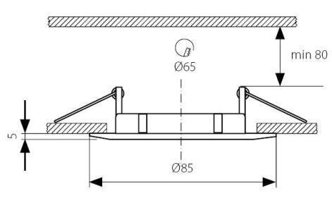 Kanlux sisseehitatud lamp Luto CTX-DS02B AB hind ja info | Süvistatavad ja LED valgustid | kaup24.ee