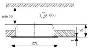 Kanlux sisseehitatud lamp Gavi CT-2116 eKr hind ja info | Süvistatavad ja LED valgustid | kaup24.ee