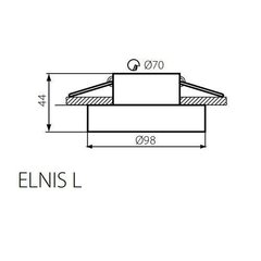 Круглый светильник ELNIS L A/C Kanlux цена и информация | Монтируемые светильники, светодиодные панели | kaup24.ee