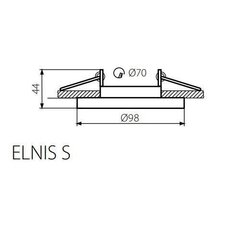 Круглый светильник ELNIS S W Kanlux цена и информация | Монтируемые светильники, светодиодные панели | kaup24.ee