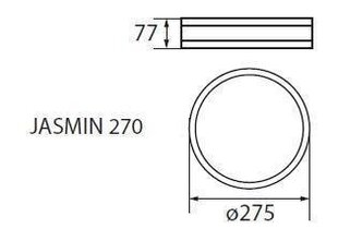 Плафон световой JASMIN 270-W Kanlux цена и информация | Потолочные светильники | kaup24.ee