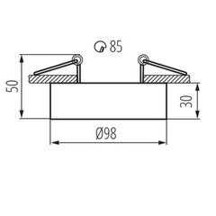 Mini Bord laelamp DLP-50-W hind ja info | Laelambid | kaup24.ee