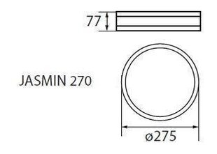 Kanlux laevalgusti Jasmin 270-WE hind ja info | Laelambid | kaup24.ee