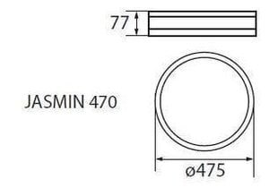 Kanlux laevalgusti Jasmin 470-WE hind ja info | Laelambid | kaup24.ee