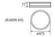 Kanlux laevalgusti Jasmin 470-WE цена и информация | Laelambid | kaup24.ee