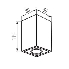 Потолочный светильник GORD XS DLP-50-B цена и информация | Потолочные светильники | kaup24.ee