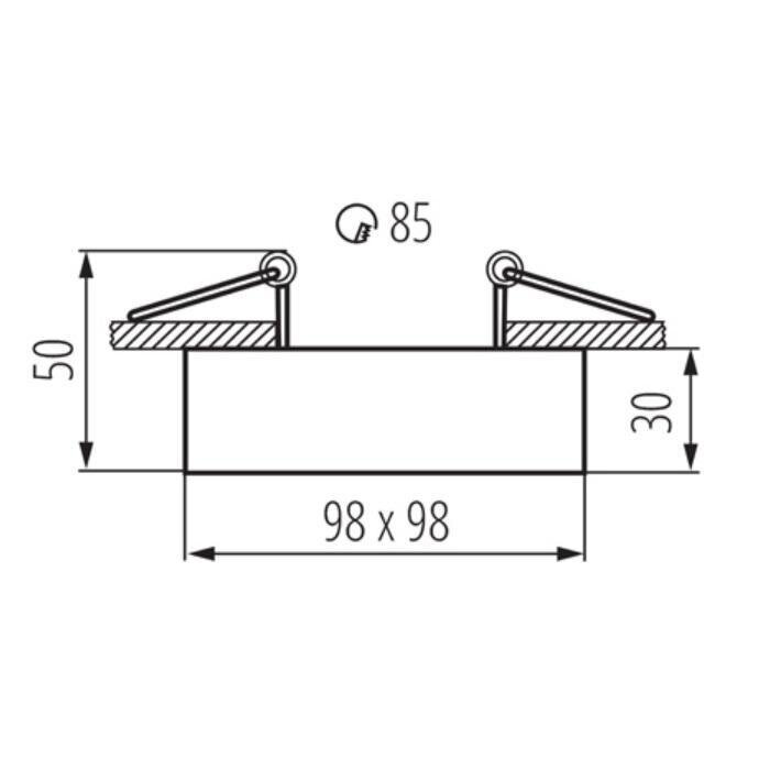 Laevalgusti Mini Gord DLP-50-W цена и информация | Laelambid | kaup24.ee