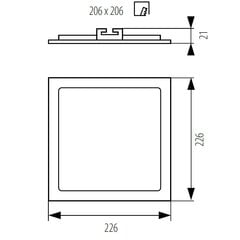 Kanlux sisseehitatud LED valgusti Katro V2LED 18W-NW-SR hind ja info | Süvistatavad ja LED valgustid | kaup24.ee