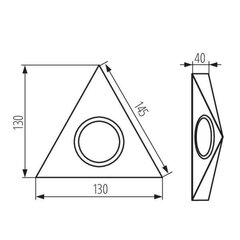 Kanlux lamp kapi all Zepo LFD-T02/SB hind ja info | Süvistatavad ja LED valgustid | kaup24.ee