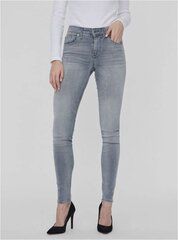 Vero Moda Denim Naised Lux 10241358 Kitsad teksad Hall M hind ja info | Naiste teksad | kaup24.ee