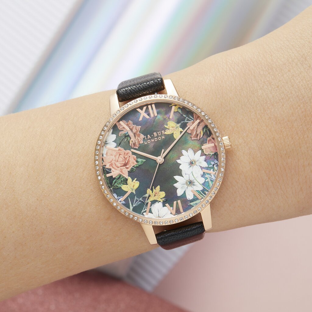 Olivia Burton Sparkle Floral käekell hind ja info | Naiste käekellad | kaup24.ee