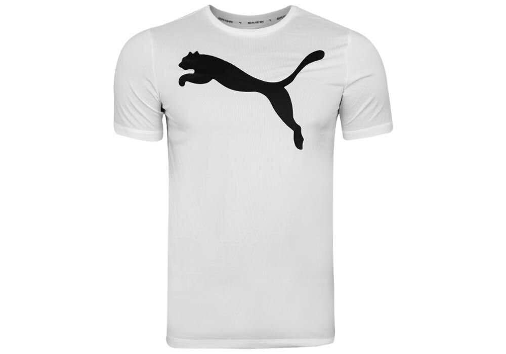 Puma T-Särgid Active Big Logo T White 586724 02 цена и информация | Meeste T-särgid | kaup24.ee