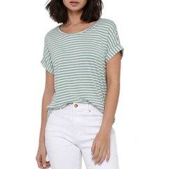 Only Женщины Onlmoster Stripe S/s O-Neck Jrs Noos 15206243 Jersey Tops Зелёный Блекло-зелёный L, S цена и информация | Женские блузки, рубашки | kaup24.ee