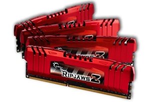 Модуль памяти G.Skill 32 ГБ DDR3-1600 CL10 RipjawsZ 4 x 8 ГБ 1600 МГц цена и информация | Оперативная память (RAM) | kaup24.ee