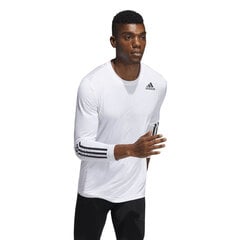 T-särk Adidas Techfit Fitted 3 Bandas Valge hind ja info | Meeste spordiriided | kaup24.ee