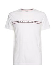 Alussärk TOMMY HILFIGER Print White UM0UM02422YBR hind ja info | Meeste T-särgid | kaup24.ee