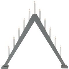 Подсвечник деревянный треугольный серый 33W 78x79 см, Trill 212-28 Candlestick цена и информация | Подсвечники, свечи | kaup24.ee