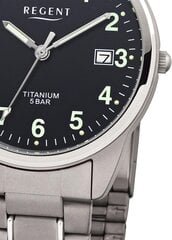 Регентские мужские часы с браслетом титановой конечности 36 мм диаметром арабские номера дата F-1293 B09JCP1TKM цена и информация | Мужские часы | kaup24.ee