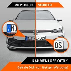 GenMag® 2x numbrimärgi hoidja raam Numbrimärgi sulg Auto | Numbrimärgi omanik | Numbrimärgi omanik auto numbrimärgi jaoks | Hoidiku auto numbrimärgi hoidja must, magnet klett, häälestamine hind ja info | Lisaseadmed | kaup24.ee