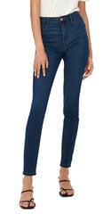 Naiste teksad JDYTULGA Skinny Fit 15266427 tumesinine denim hind ja info | Naiste teksad | kaup24.ee