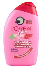 Laste šampoon L'Oreal Kids Strawberry 250 ml цена и информация | Косметика для мам и детей | kaup24.ee