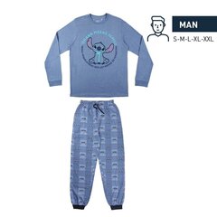 Pidžaama Stitch Mehed Sinine hind ja info | Meeste hommikumantlid, pidžaamad | kaup24.ee