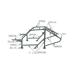 Roll Cage OMP AB/106/86B hind ja info | Lisaseadmed | kaup24.ee