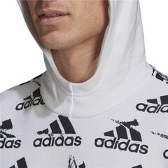 Dressipluus kapuutsiga, meeste Adidas Essentials Brandlove Valge hind ja info | Meeste pusad | kaup24.ee