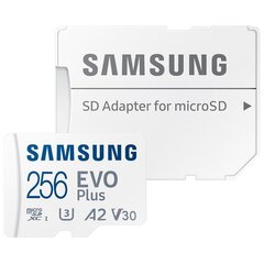 Samsung MicroSDHC 256GB EVO Plus цена и информация | Карты памяти | kaup24.ee