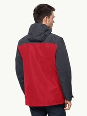 Мужская куртка JACK WOLFSKIN Taubenberg 3in1 Adrenaline Red, красная / черная цена и информация | Мужские куртки | kaup24.ee